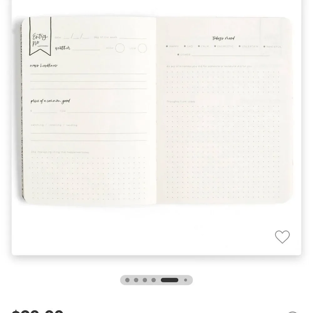 1‎ canoe2 Daily Log Guided Journal Tangerine